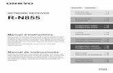 NETWORK RECEIVER Primeros pasos R-N855 - … · des possibilités de ce produit Onkyo et de tout le plaisir qu’il ... Raccordement des antennes et du cordon ... Caractéristiques