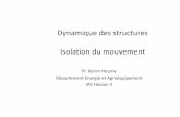 Dynamique des structures Isolation du mouvement - …gr-ea.weebly.com/uploads/2/2/4/0/22402368/rgimeforc1ddetd2.pdf · Dynamique des structures Isolation du mouvement Pr. Karim Houmy