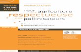 dE 14 H 30 à 18 H 00 PALAIS˜DU˜LUXEMBOURG · germinal PEirO, député de la Dordogne, ... l’abeille joue un rôle essentiel pour l’agriculture et la ... conclusion Présentation