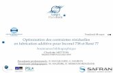 Etude Optimisation des contraintes résiduelles en FAdms.mat.mines-paristech.fr/Promotions/Promo-2015-2016/160304... · Vendredi 04 mars Optimisation des contraintes résiduelles