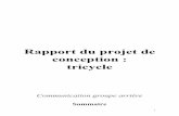Rapport du projet de conception : tricyclegcppcinsa.insa-lyon.fr/projet/05-06/70/rapport_arriere.pdf · 3 Il ’ ici ’ la progression de notre travail sur ce projet de conception