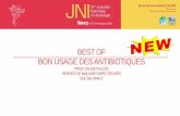 BEST OF BON USAGE DES ANTIBIOTIQUES - … · Van Boeckel TP, Gandra S ... • Modèle multivarié expliquant les variations de prévalence de la résistance bactérienne ... Revue