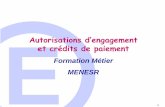 Autorisations d’engagement et crédits de paiementback.ac-rennes.fr/wlolf/AE_ CP.pdf · 4 Un nouveau rôle pour le Parlement Dans l'examen des crédits ¾la justification au premier
