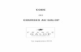 CODE - france-galop.com · Champ d’application du Code des Courses au Galop et définitions Chapitre II DÉFINITIONS PRÉALABLES ART. 3 LES SOCIÉTÉS DE COURSES ... désigné avec