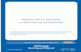 Mastère (M.S.) Spécialisé en GESTION DE PATRIMOINE · 1 MASTERE GESTION de PATRIMOINE | Groupe ESC TOULOUSE Mastère (M.S.) Spécialisé en GESTION DE PATRIMOINE ... GP24 : Cas