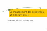 Le management des entreprises en STSeco-gest.tice.ac-orleans-tours.fr/php5/documents/management/STS2/... · Diagnostic Processus Styles de direction Logique entrepreneuriale et managériale