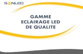 GAMME ECLAIRAGE LED DE .LED Regulable temperatura de color ESPECFICACIONES T‹CMCAS ESPECIALES LED