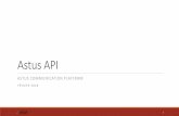 Astus API - etlelectronics.cometlelectronics.com/download/AstusWS/Guide_FR.pdf · Identification Vous devez d’aord otenir un JETON à partir d’AuthenticationService.OpenSession