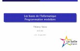 Thierry Vaira - tvaira.free.frtvaira.free.fr/dev/cours/cours-c-programmation-modulaire.pdf · ANTVA la compilation. outesT les directives de pré-compilation commencent par un ...