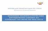 REPUBLIQUE DEMOCRATIQUE DU CONGO M inistère de … · licence en RDC et ce, en utilisant de ... 11 5014/16 CFA TRANSIT SARL ... - Toutes opérations de commerce général, ...