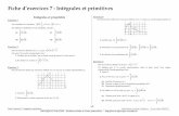 Chapitre7-Integrales et primitives - Physique et Maths · 1/9 Fiche d’exercices 7 : Intégrales et primitives Mathématiques terminale S obligatoire - Année scolaire 2016/2017
