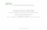 Enseignant : Luc Chassagne Mots clés : Amplification ... EEA.pdf · Licence EEA – Contrôle continu d’Electronique II (2 heures) ... 4 – On dispose maintenant d’un convertisseur