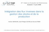 Intégration des flux inverses dans la gestion des stocks ...aep9.imag.fr/Presentations/Zerhouni.pdf · gestion des stocks et de la production ... • Retours de produits compliquent