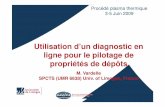 Utilisation d’un diagnostic en ligne pour le pilotage de …plasmasfroids.cnrs.fr/IMG/pdf/DiagLigne.pdf · Insérer ici le titre de votre Utilisation d’un diagnostic en ligne