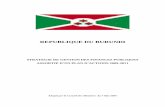 REPUBLIQUE DU BURUNDI - finances.gov.bi · REPUBLIQUE DU BURUNDI STRATEGIE DE GESTION DES FINANCES PUBLIQUES ASSORTIE D’UN PLAN D’ACTIONS 2009-2011 Adopté …