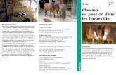 Chevaux en pension dans les fermes bio - Organic …orgprints.org/25525/1/1609-chevaux-pension.pdf · 2014-03-24 · Les directives bio pour les chevaux en pension Le Cahier des charges