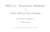AES L1 - Economie G en eraleparisschoolofeconomics.eu/docs/chassagnon-arnold/ge_2016_2.pdf · Il est naturel de repr esenter dans l’espace de ... exemple quand le TMS en bien 1