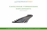 CATALOGUE FORMATIONS EXPLOITANTS - catp.fr · Signalisation ferroviaire ... Les thèmes suivants devront être abordés et maitrisés par les stagiaires en fin de formation : •