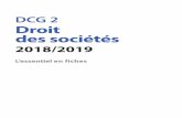 DCG 2 Droit des sociétés - dunod.com · DCG 2 Droit des sociétés Laure SINÉ Avocate à la cour 2018/2019 L’essentiel en fiches