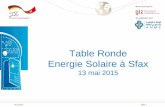 Table Ronde Energie Solaire à Sfax - energypedia.info¤s_2_-_1.pdf · voir rapport d ’évaluation ANME, CCIS, APTBEF, banques, GIZ Campagne de mesures des installations solaires
