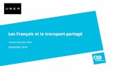 Les Français et le transport partagé - aradel.asso.fr · une majorité de Français déclarent trouver difficile de se déplacer sur des trajets ... services de transport individuel