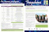 Les bonnes pratiques Trophées des troisièmes …trophees.esaip.org/pdf/presse/2010/plaquette_trophees_2010.pdf · Les lauréats 2010 Réduction des pertes énergétiques liées