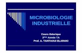 MICROBIOLOGIE INDUSTRIELLE · Microbiologie industrielle Plan du cours ... Microbiologie alimentaire: généralement réservée aux microbes indésirables . 66 Microbiologie industrielle