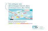 Stratégie de développement des entreprises de l’ESS · Stratégie de développement des entreprises de l’ESS 3 D ès avril 2015, le conseil d’administration d’ESS France