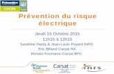 Prévention du risque électrique - carsat-ra.fr · Prévention du risque électrique et formation à l’habilitation . La CARSAT Rhône-Alpes et les organismes de formation