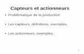 Problématique de la production • Les capteurs, …dondon.vvv.enseirb-matmeca.fr/RSIcapteur/g.pdf · technologies et les dispositifs disponibles sur le marché. 22 Choix des capteurs