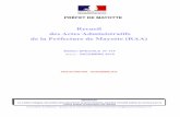 Recueil des Actes Administratifs de ... - mayotte… · de la Communauté de communes du Nord de Mayotte Vu la délibération du conseil municipal de Bandraboua no 72 du 20 décembre