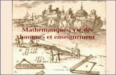 Mathématiques, vie des hommes et enseignementapmep.poitiers.free.fr/IMG/pdf/Mathematiques_vie_des_hommes_et... · 4°) La géométrie mixte combinaison de la géométrie ordinaire