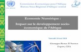 Economie Numérique : Impact sur le developpement … · Impact économique en Afrique 3. Internet pour la transformation du continent 4. Cybercriminalité 5.Organisations ... Côte