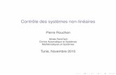 Contrôle des systèmes non-linéaires - cas.ensmp.frcas.ensmp.fr/~rouchon/Tunis/Slides.pdf · Schémas blocs (boucle ouverte, boucle fermée) Systèmes non linéaires du 1er ordre