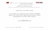 La mise en place de l’ISO 22000 - uprt.fr · Parcours « Management et Ingénierie de la Restauration Collective » MÉMOIRE DE DEUXIÈME ANNÉE La mise en place de l’ISO 22000