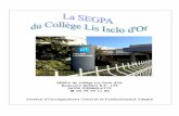 SEGPA du Collège Lis Isclo d’Or Boulevard Molière B.P ... · Le directeur de la SEGPA reçoit une notification d ... Inspection Académique de la ... d’apprentissage qui mettent