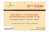 Association Racines –Cotonou -Bénin · • Protocoles ARV utilisés pour la PTME ? • Influences du mode d’allaitement sur la TME ... du 3 au 7 Décembre 2008 CONTRE LE VIH