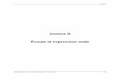Annexe B Écoute et expression orale - Education and … B... · ANNEXE B PROGRAMME D’ÉTUDES : LE FRANÇAIS EN IMMERSION – 2e ANNÉE (2012) 441 I. Principes et stratégies de