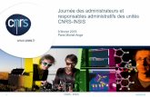 Journ©e des administrateurs et responsables .CNRS I INSIS 09/02/2016 Journ©e des administrateurs
