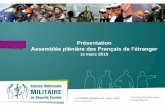 Présentation Assemblée plénière des Français de … · la DRH-MD ETATS-MAJORS . 15 Caisse Nationale Militaire de Sécurité Sociale Caisse nationale ... Maroc Mauritanie Monaco