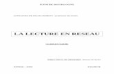 LA LECTURE EN RESEAU - educalire.freducalire.fr/fiches_pedagogiques/oma/05_0362067B.pdf · J'ai donc choisi de préciser mon thème et d'étudier la lecture en réseau. Mon mémoire