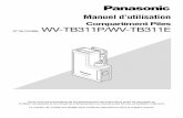 Compartiment Piles WV-TB311P/WV-TB311Essbu-t.psn-web.net/Products/Wcam/WV-TB311/Manual/PGQP1269YAC… · mémoire SD Non enregis-trement de pré-enregistre-ment SD Durée d’enregistrement