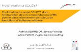 Projet National SOLCYPsolcyp.irex.asso.fr/wp-content/uploads/2017/03/10-SOLCYP... · 2017-03-29 · conception et au calcul des ... sur des pieux souples et des pieux rigides ...