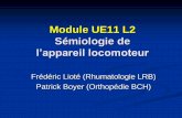 Module UE11 L2 Sémiologie de · Hémopathie maligne (myélome, plasmocytome, lymphome, LLC…) Tumeur rachidienne primitive bénigne (ostéome ostéoïde, angiome