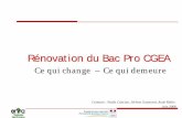 Ce qui change – Ce qui demeure - pdq47.free.frpdq47.free.fr/rapports/bacprocgea-accomp-diaporama.pdf · Ce diaporama présente les principales modifications du nouveau Bac ... Gestion