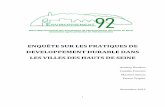 ENQUÊTE SUR LES PRATIQUES DE …environnement92.fr/wp-content/uploads/2017/07/dd92.pdf · 3.Les mairies et la transformation des usages. ... Les relations Municipalité-Associations