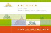 Brochure 2013-2014 Licence Géographie et …lettres.sorbonne-universite.fr/IMG/pdf/Brochure_2013... · 2017-10-19 · Le tutorat s’adresse aux étudiants de 1ère et 2e année