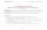 La Mémomachine pour la conjugaison française - … · Page 1. La Mémomachine pour la conjugaison française . version 2 1. Objectif D'après le . PER (L1-26 et L1-36), l’élève