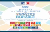 Rapport ODD France - Sustainable development · mise en œuvre en France de chacun des 17 objectifs de développement durable, en ... à promouvoir la sobriété en carbone et la