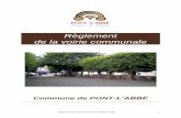 LE REGLEMENT DE LA VOIRIE COMMUNALE - Ville … · Règlement de la voirie communale de PONT-L’A E 3 Vu le décret n°64-262 du 14 mars 1964 relatif ...